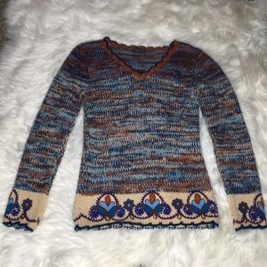 Friponne Chunky Knitted Wool Sweater